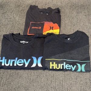 3 Men’s Hurley T-Shirts size Medium